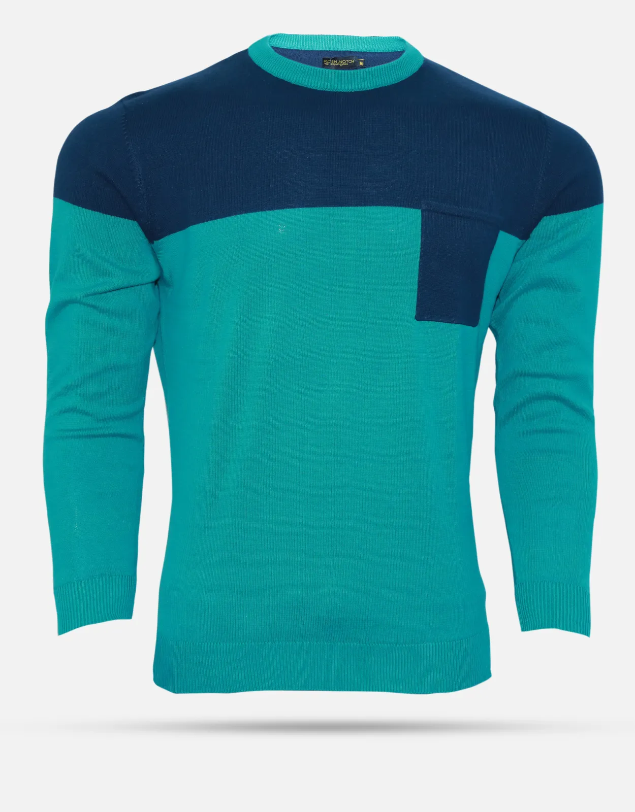 Men's Green & Blue Fashion Sweater