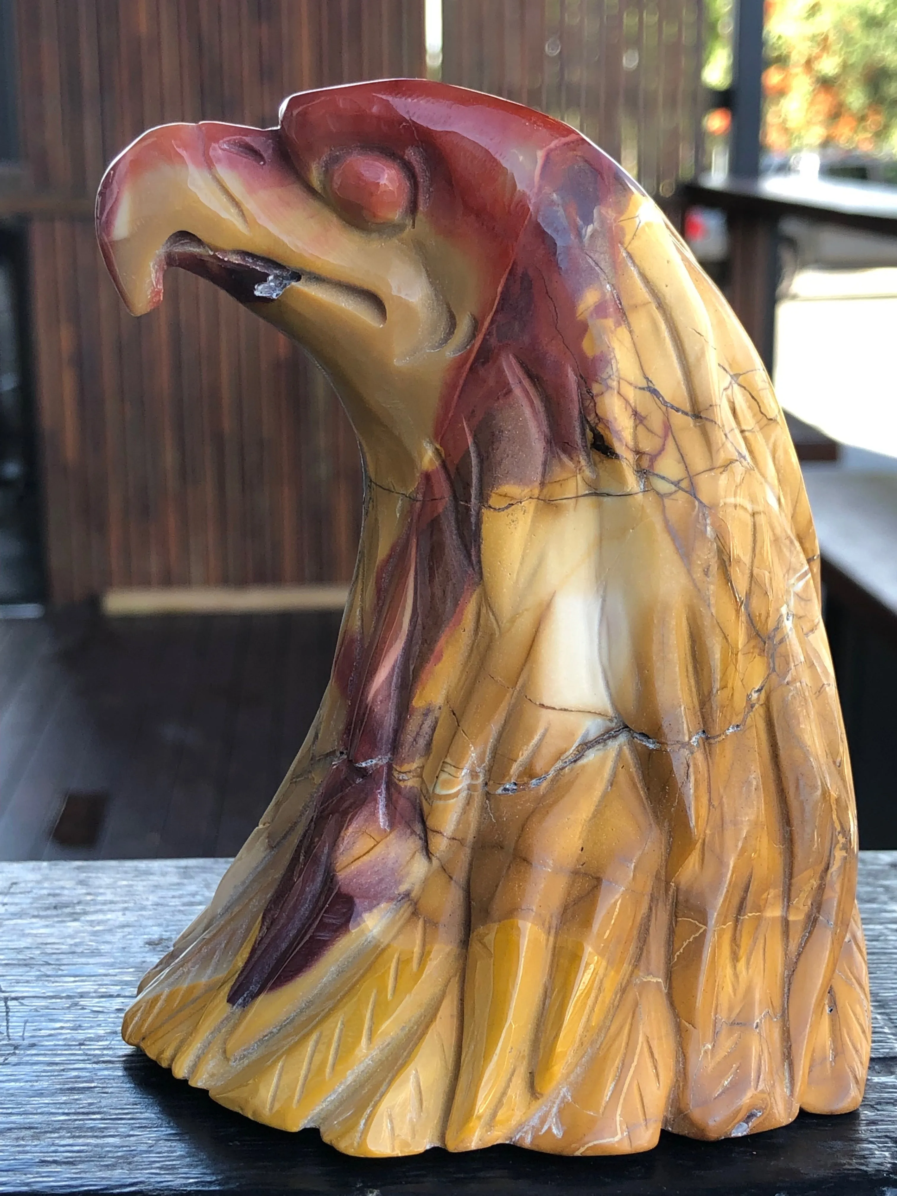 Mookaite Australian Wedge Tailed Eagle Bust [1k1043]