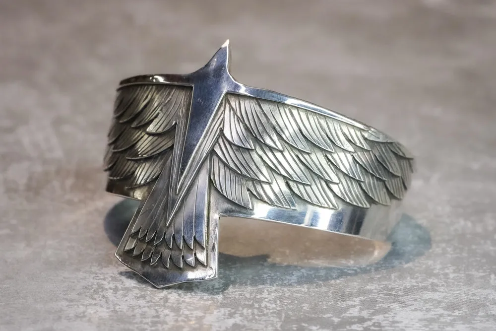 Multi-Layer Silver Eagle Bracelet