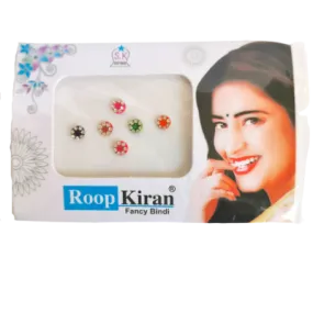 Multicolor Round Diamond Fashion Bindi Sticker