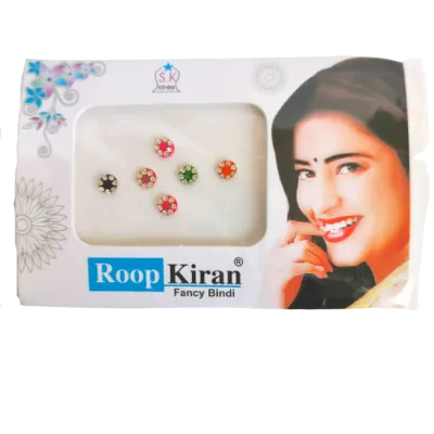 Multicolor Round Diamond Fashion Bindi Sticker