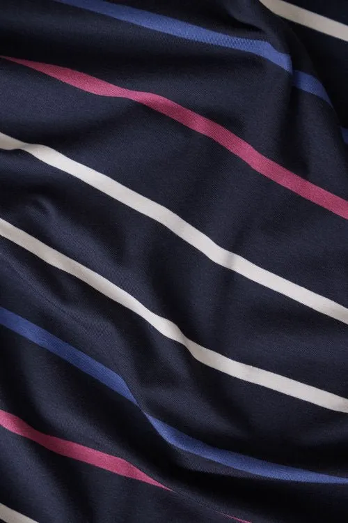 Nova Stripe Jersey (Tencel-Baumwolle) dark navy