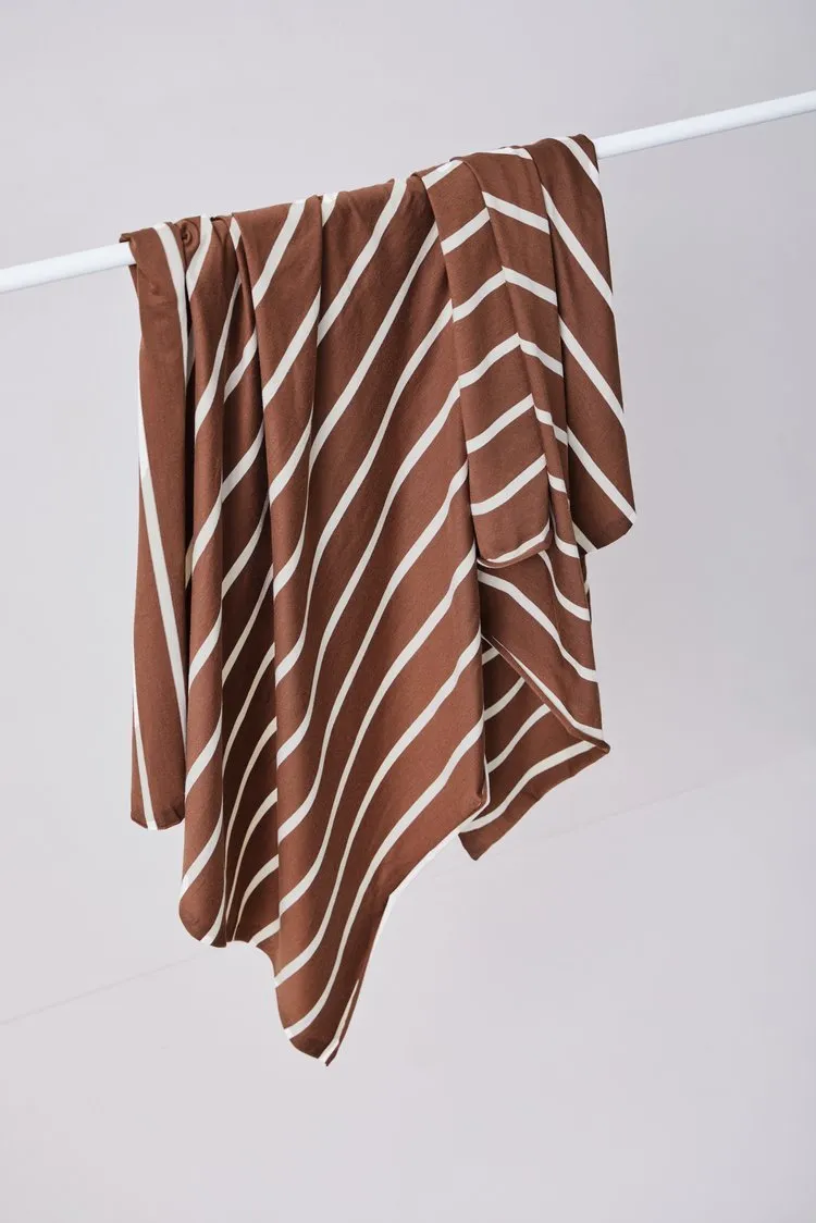 Nova Stripe Jersey (Tencel-Baumwolle) pecan