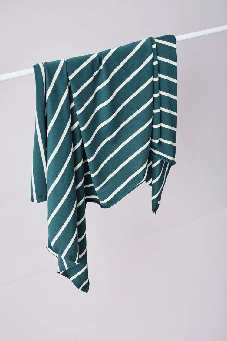 Nova Stripe Jersey (Tencel-Baumwolle) pond