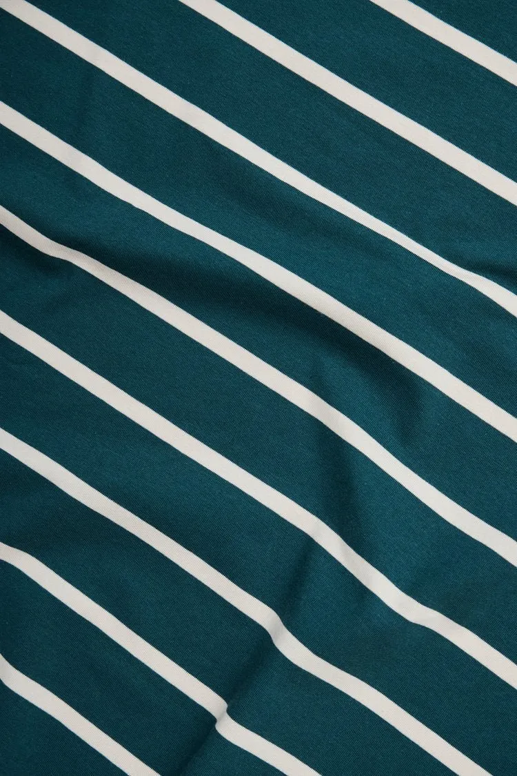 Nova Stripe Jersey (Tencel-Baumwolle) pond