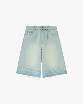 OLD BAGGY DENIM SHORTS SAND DUST