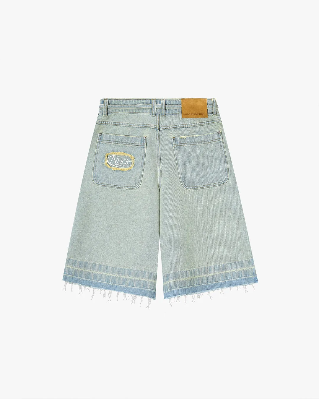 OLD BAGGY DENIM SHORTS SAND DUST