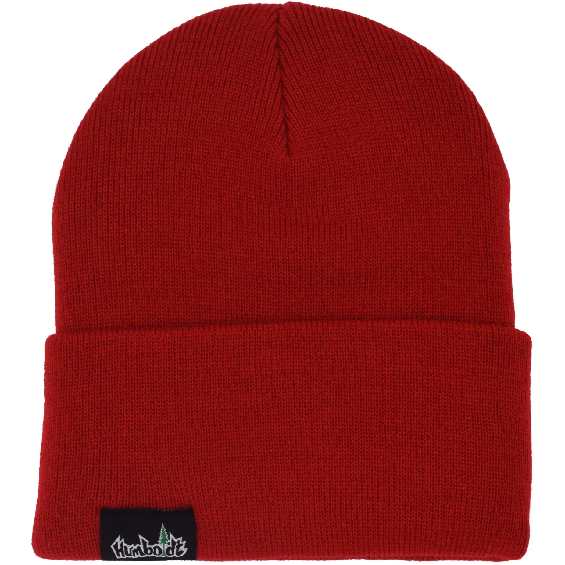 Old English Foldup Beanie RED-BLK