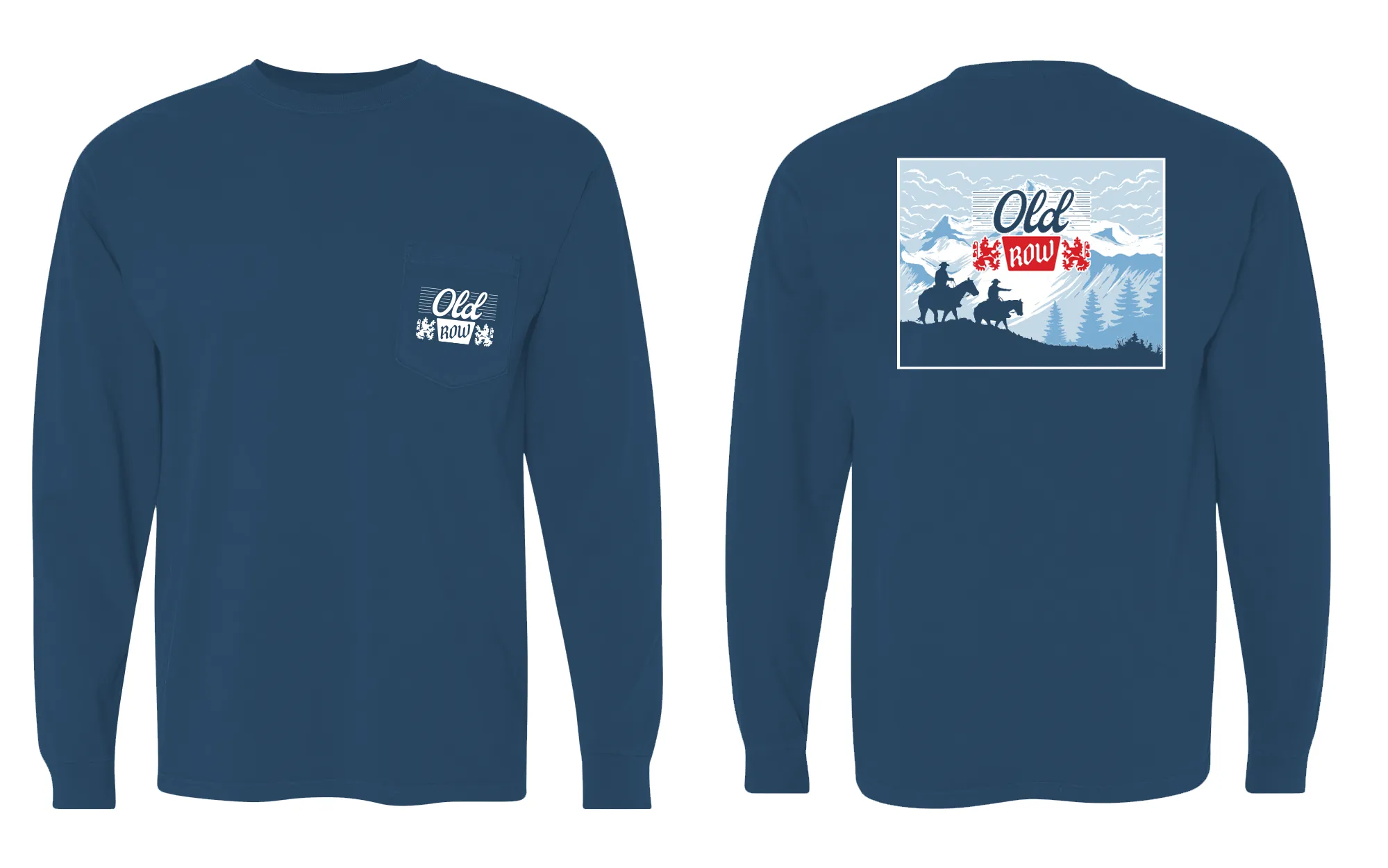 Old Row Banquet Long Sleeve Pocket Tee