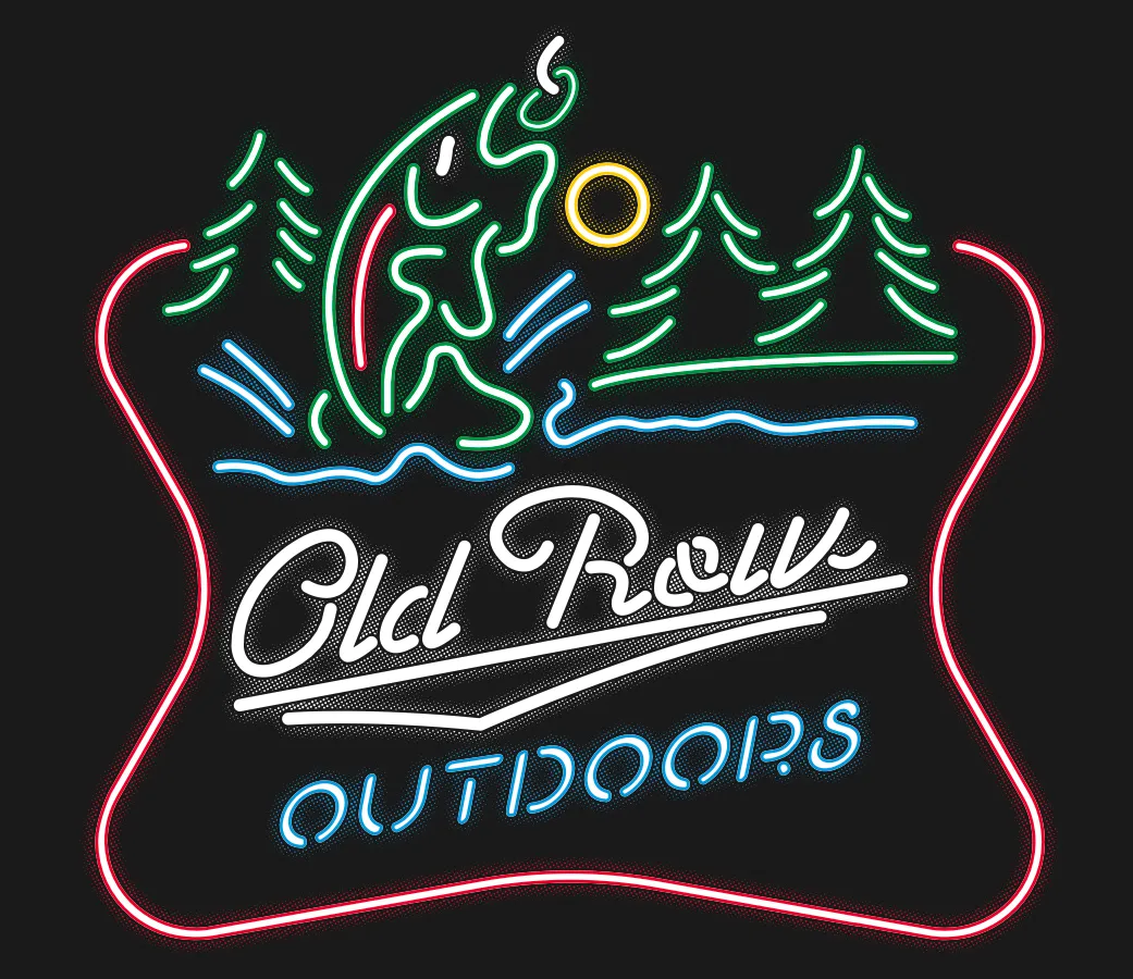 Old Row Outdoors Neon Trout Pocket Tee