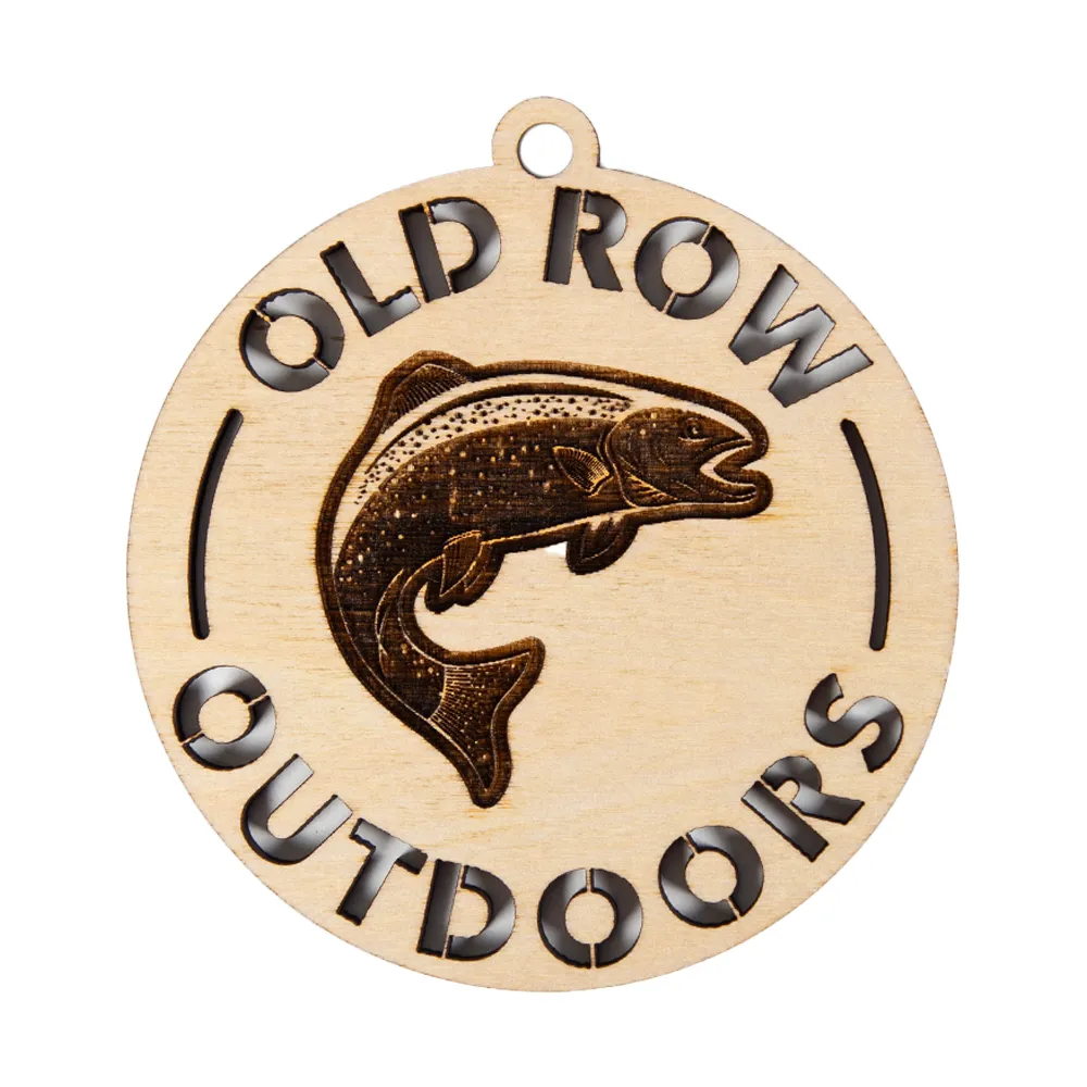 Old Row Outdoors Wooden Ornament