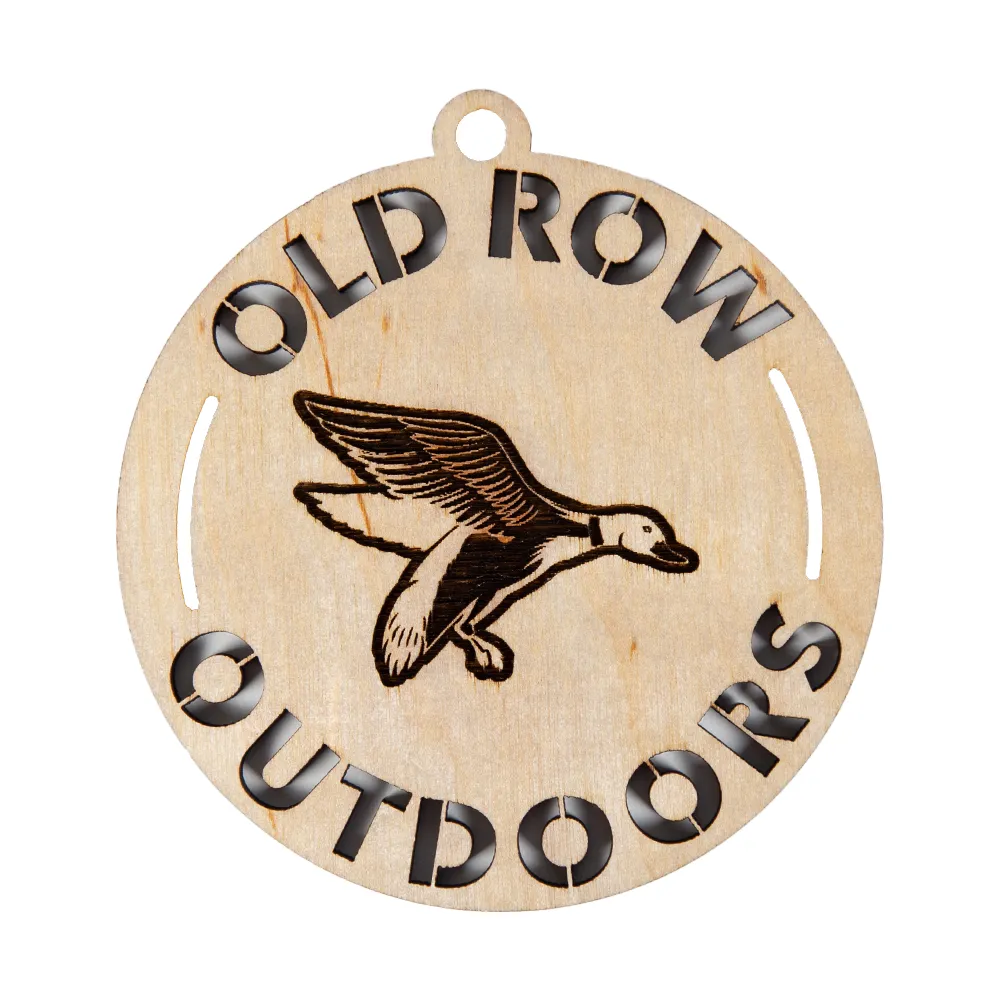 Old Row Outdoors Wooden Ornament