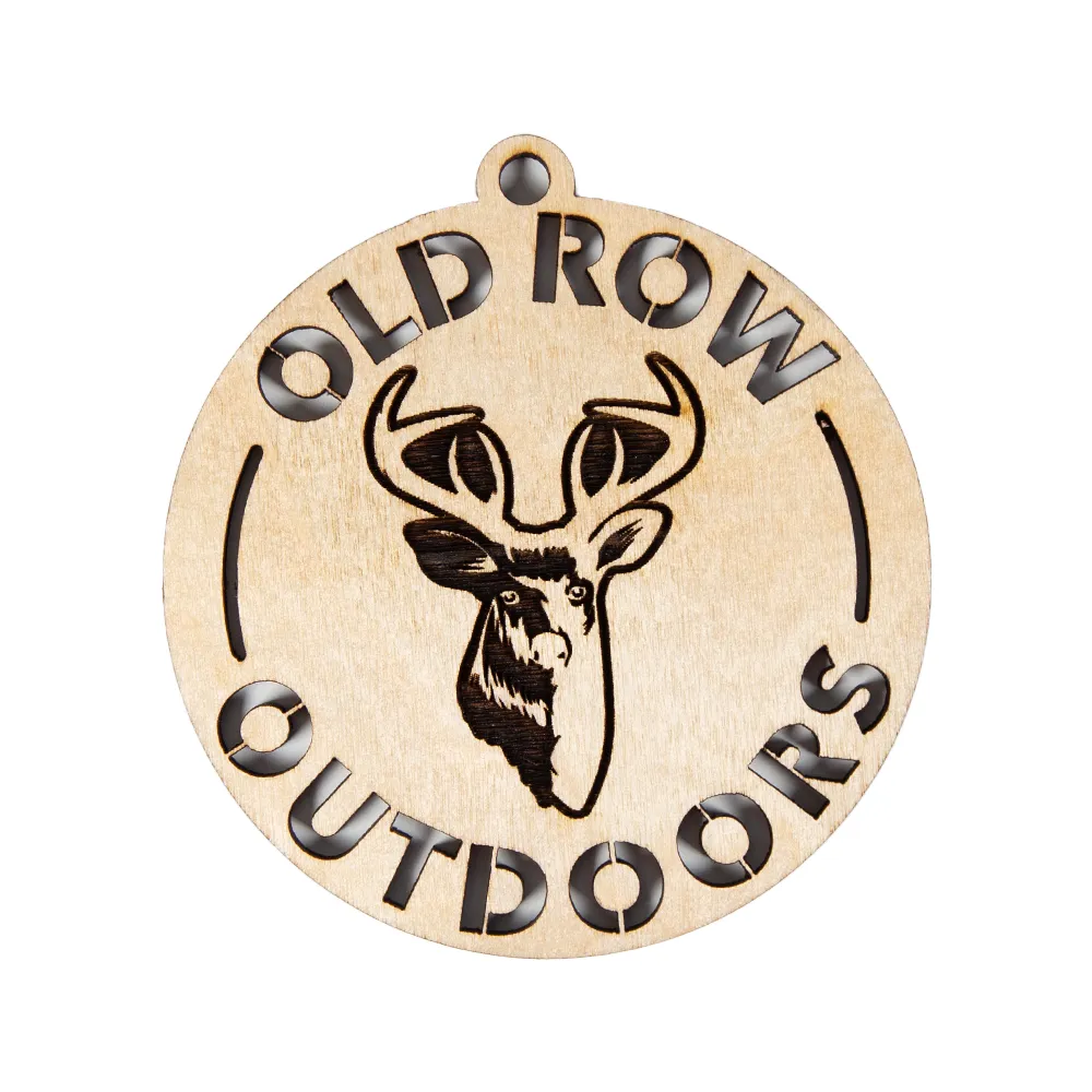 Old Row Outdoors Wooden Ornament