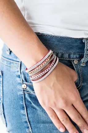 Paparazzi Fashion Fiend Red Wrap Bracelet