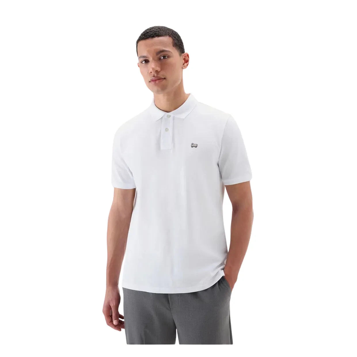 Polo Uomo Woolrich American Bianco