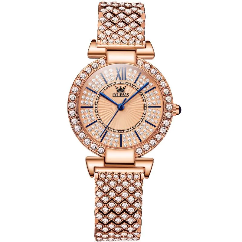 Rosegold couple fashion watches