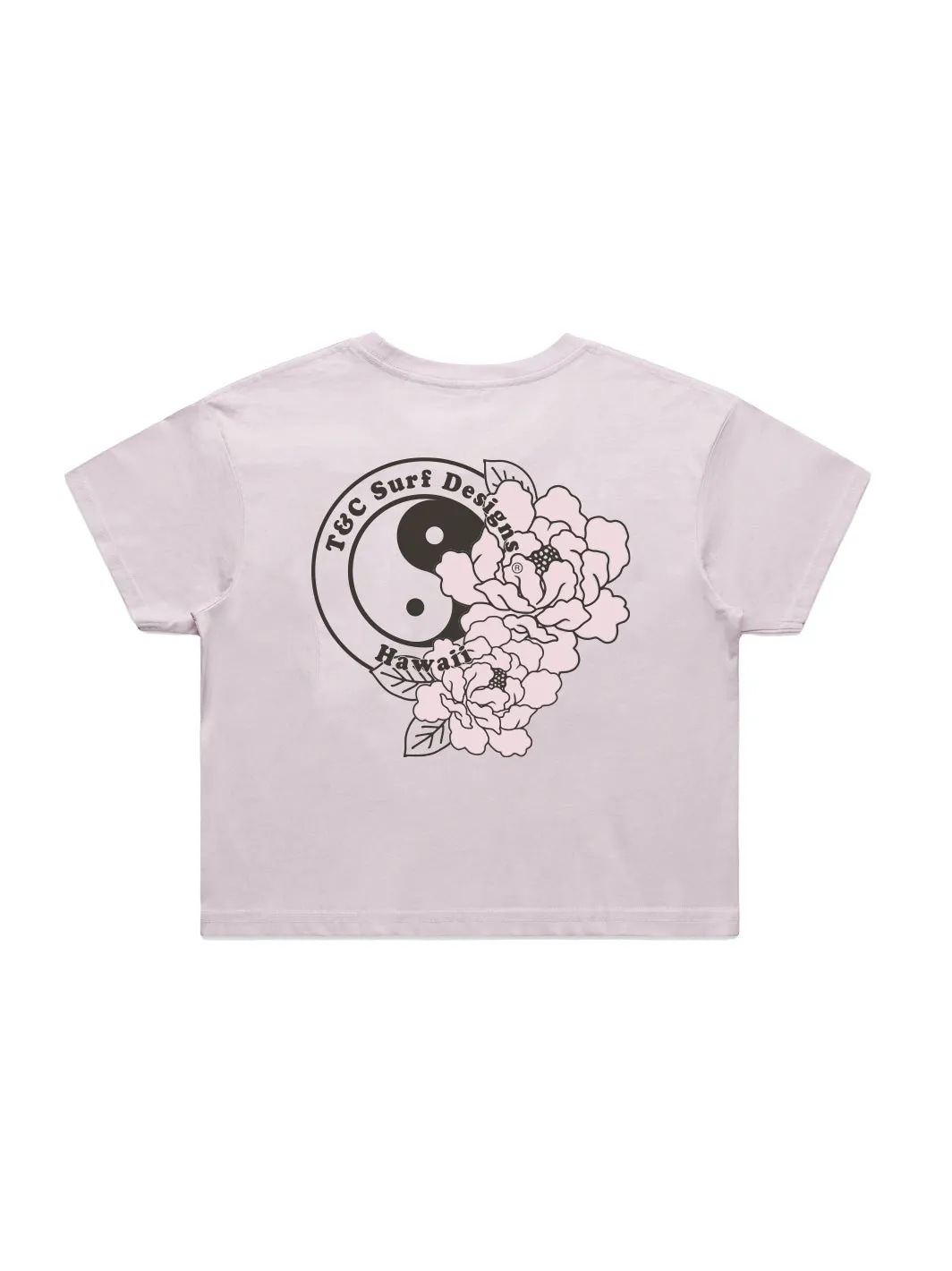 T&C Surf Peony Logo Crop Tee