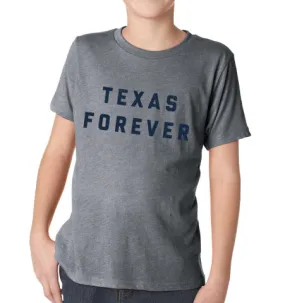 'TEXAS FOREVER® Kids T-Shirt - Grey   Navy