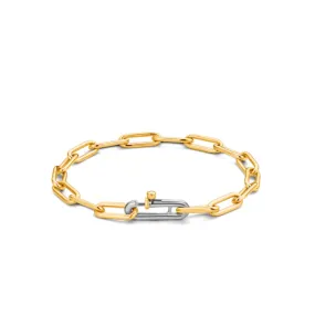 Ti Sento Two-Tone Closed Forever Link Bracelet