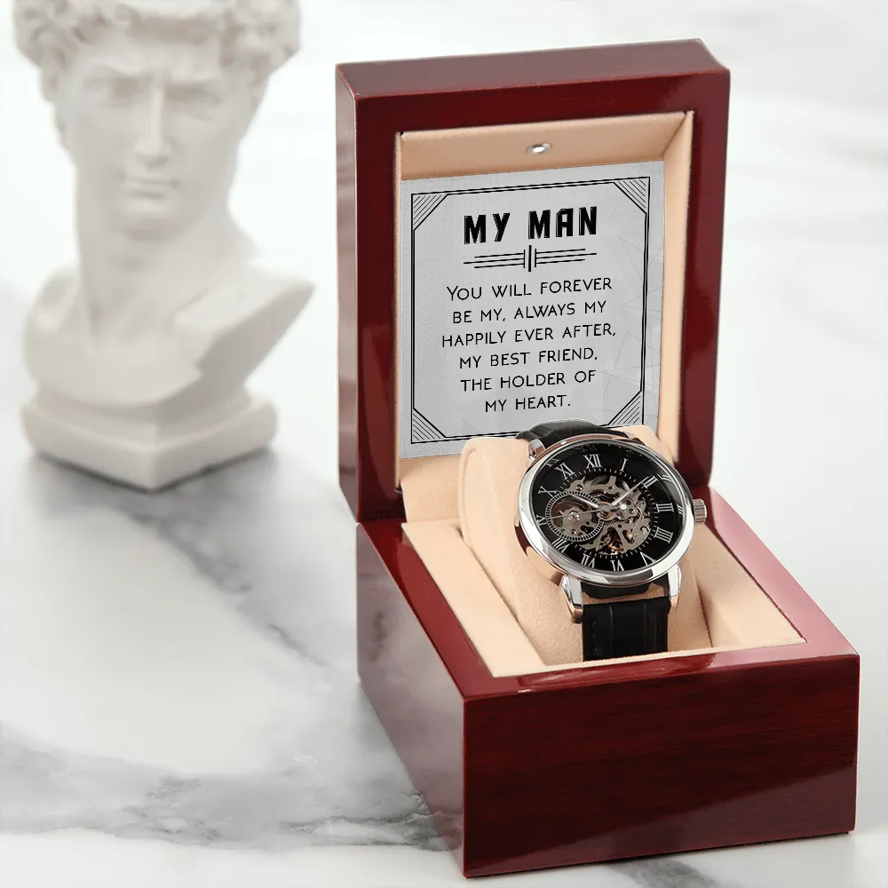 To My Man | Forever Be | Men's Openwork Watch