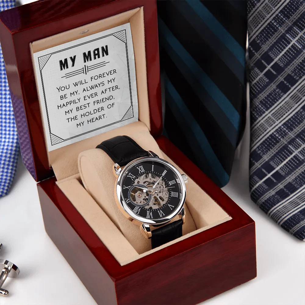 To My Man | Forever Be | Men's Openwork Watch