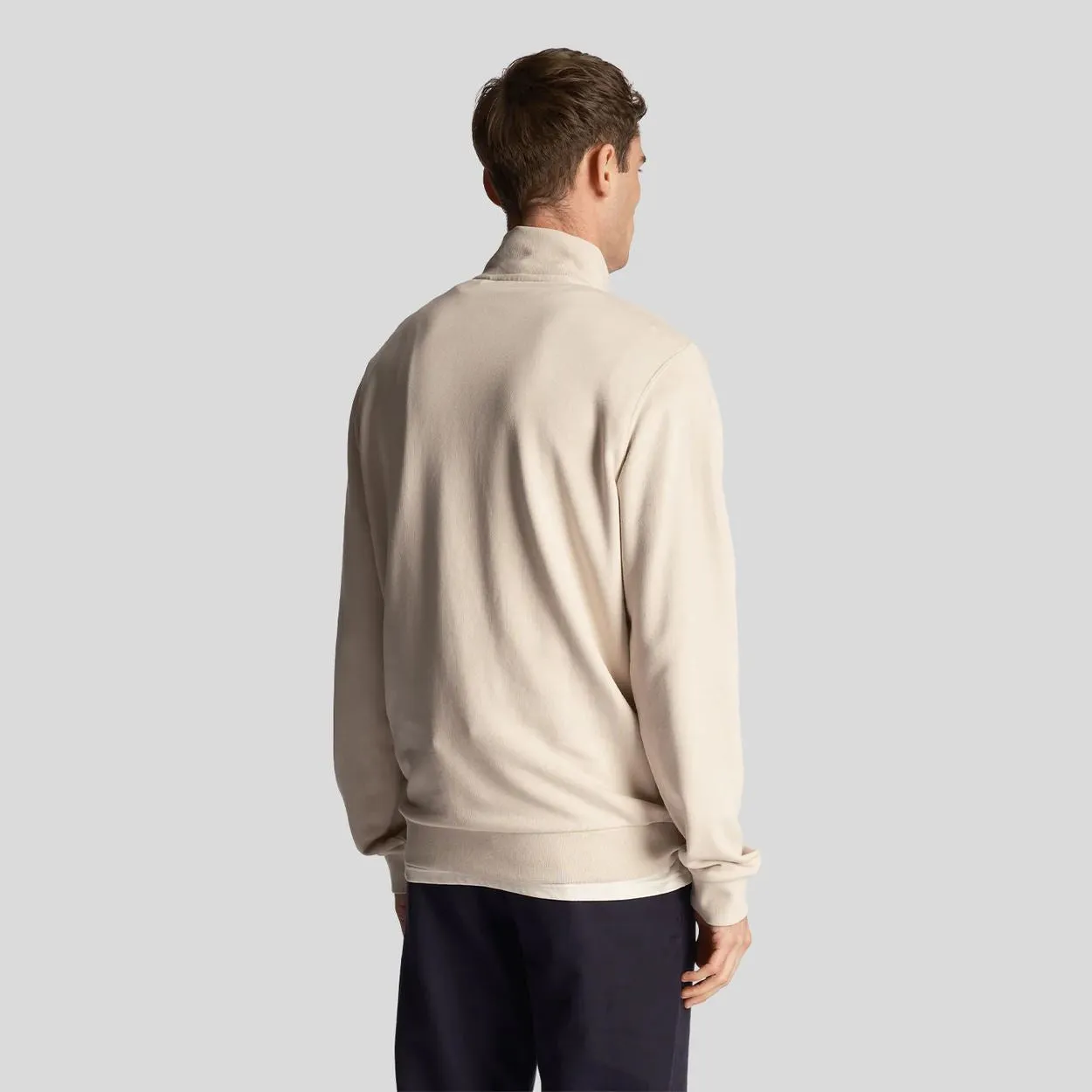 Tonal Eagle Quarter Zip Sweat Cove - SS24