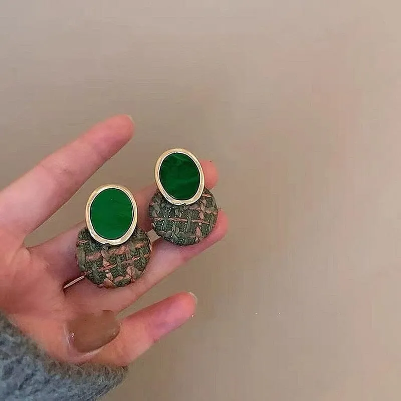 Trend Green Fashion Dangle Earrings