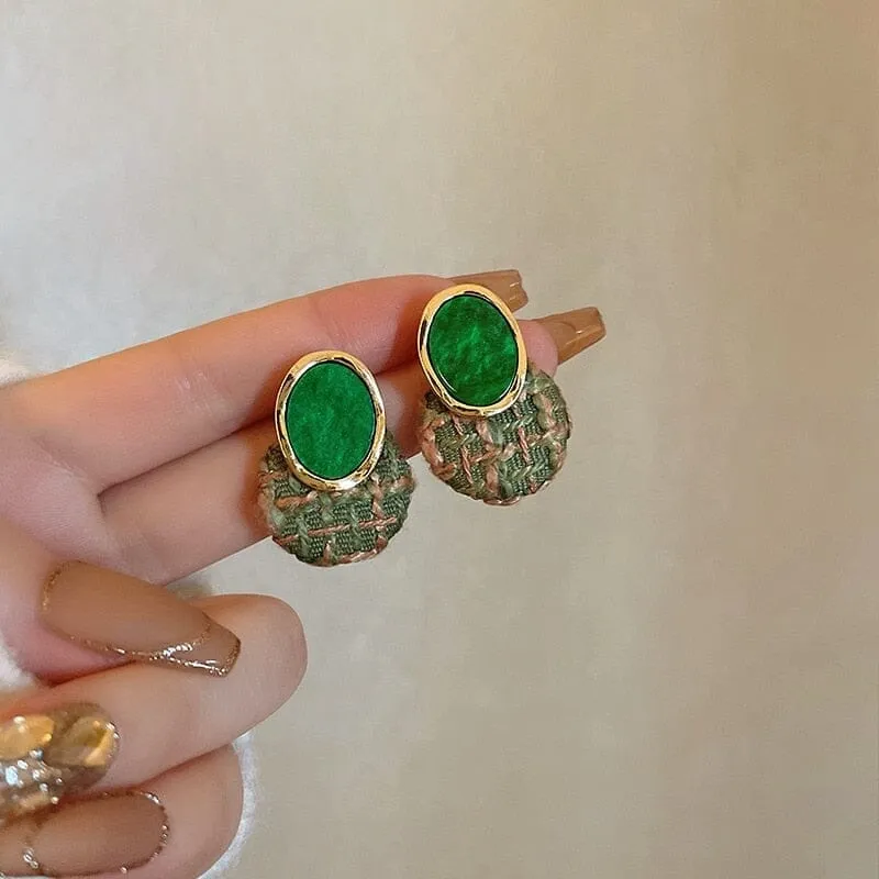 Trend Green Fashion Dangle Earrings