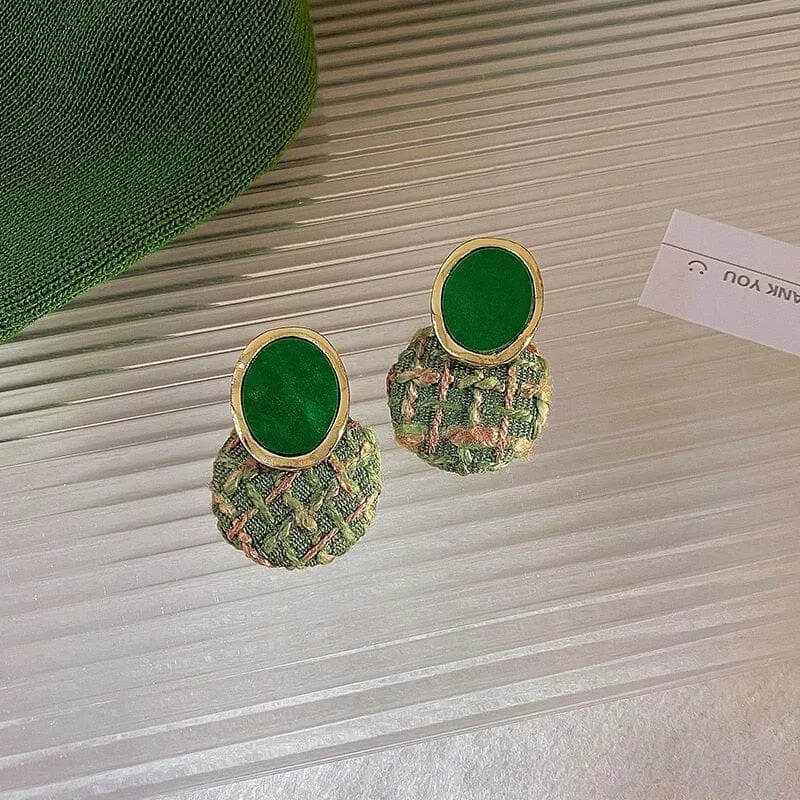 Trend Green Fashion Dangle Earrings