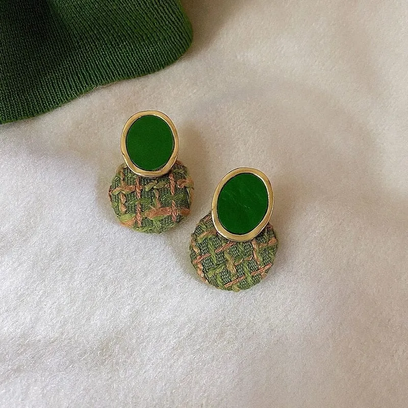 Trend Green Fashion Dangle Earrings