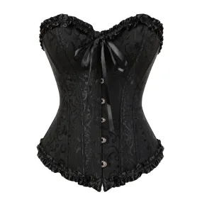 Victorian Overbust Floral Fashion Lace Corset