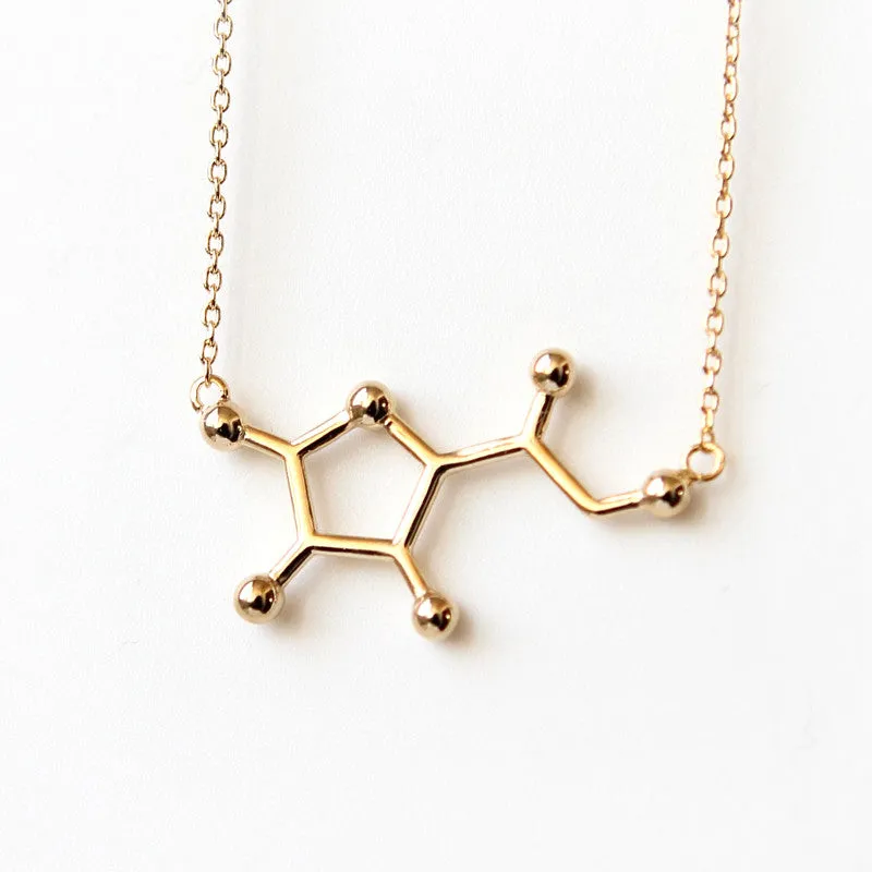 Vitamin C Molecule Necklace