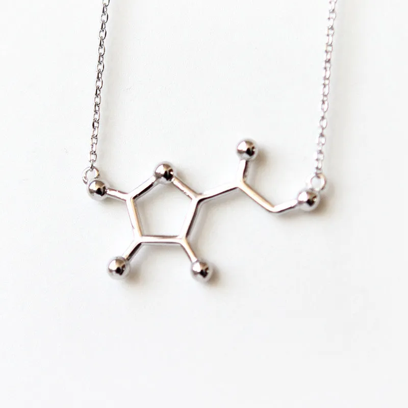 Vitamin C Molecule Necklace