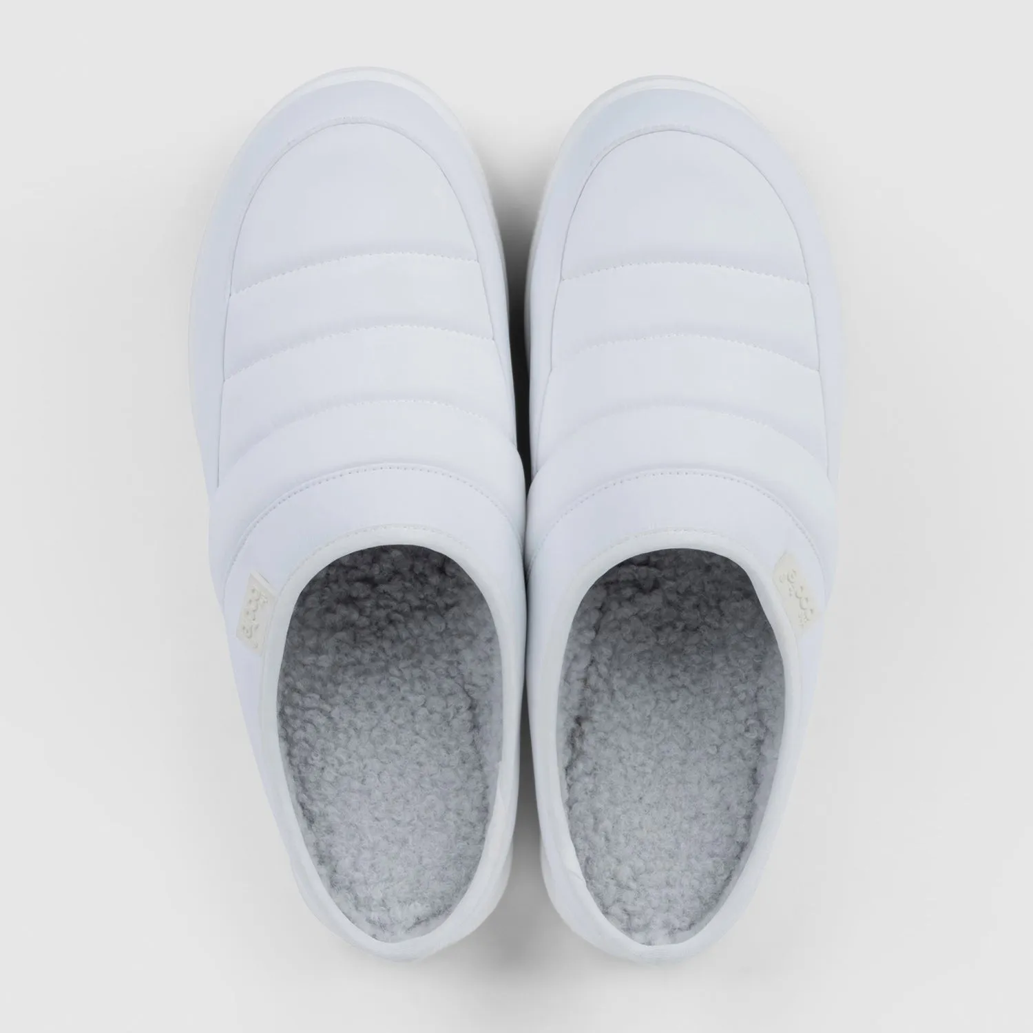 White Puffer Slip On