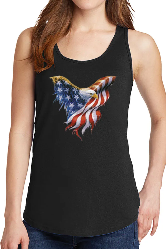 Women's American Eagle Flag Core Cotton Tank Tops -XS~4XL