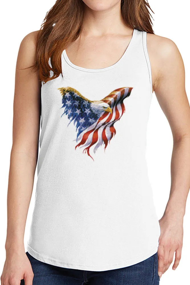 Women's American Eagle Flag Core Cotton Tank Tops -XS~4XL