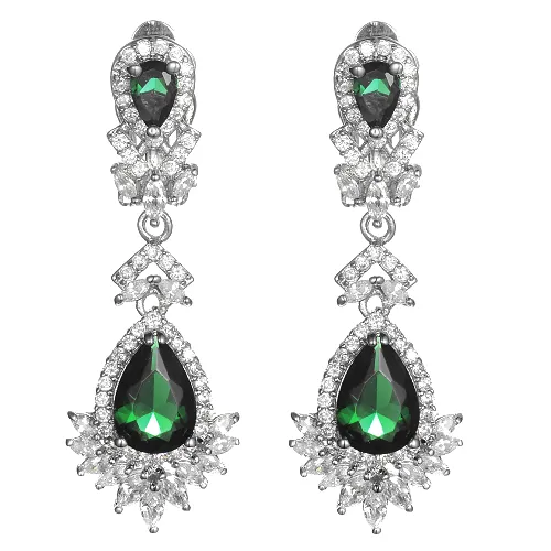 Women's Fashion CZ Drop Dangle Earring