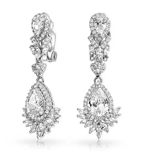 Women's Fashion CZ Drop Dangle Earring