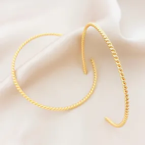 Women's Fashion Rope Hoop Earring